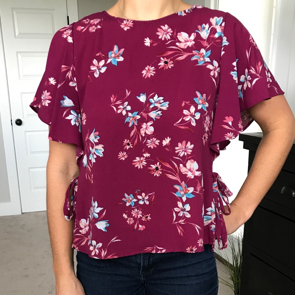Fun flirty floral top